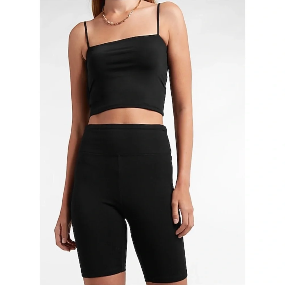 Express Super High Waisted Soft Biker Shorts - Picture 2 of 5